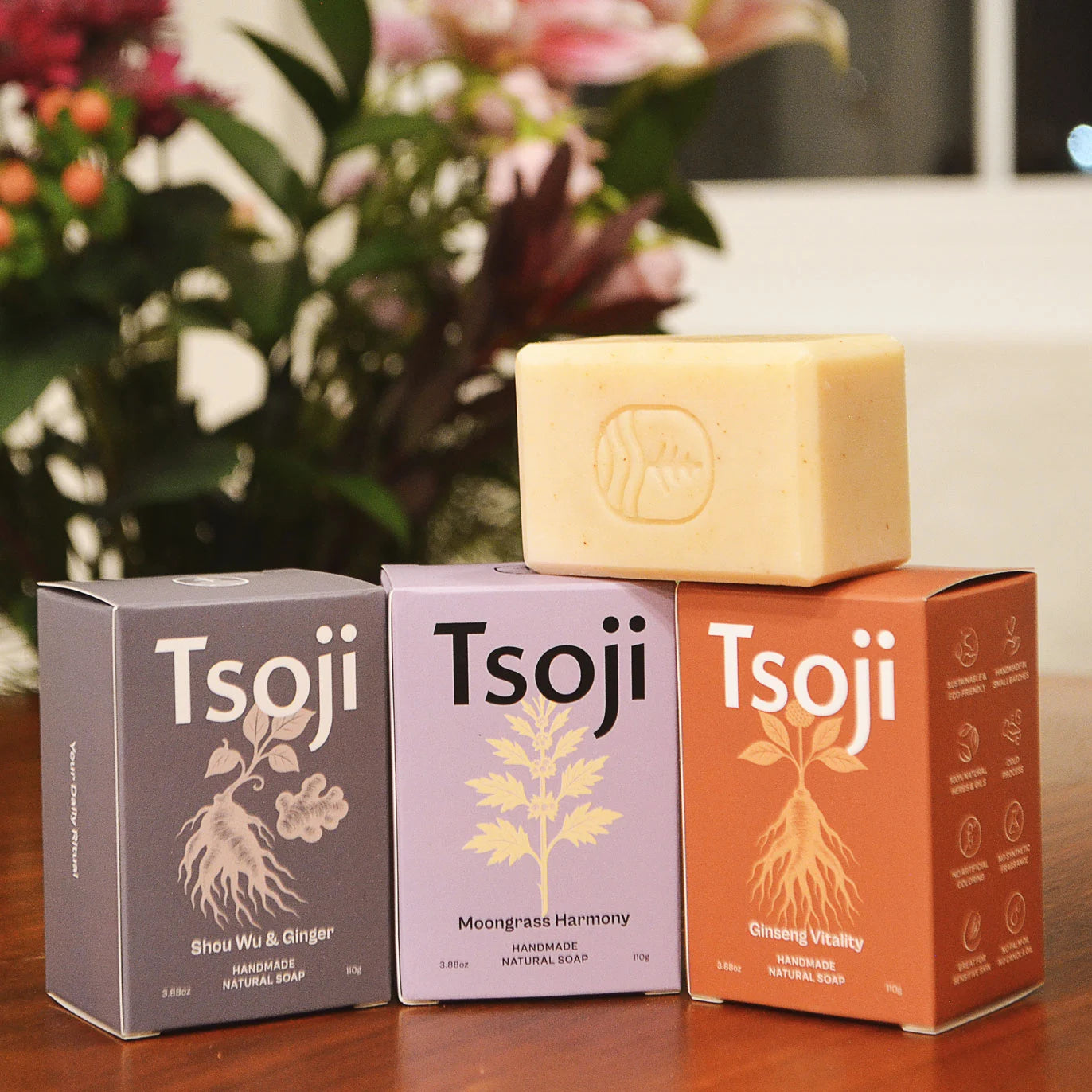 Tsoji Herbal Heirloom Bar Soap Set 3.88 oz per bar · Set of 3