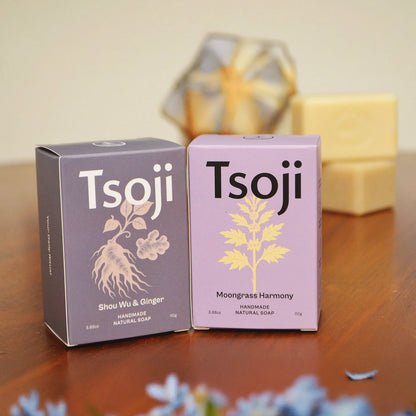 Tsoji Yin & Yang Shower Duo Soap Bars 3.88 oz per bar · Set of 2