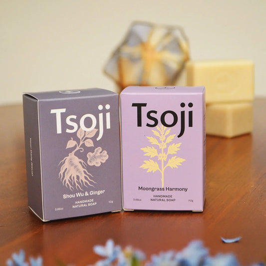 Tsoji Yin & Yang Shower Duo Soap Bars 3.88 oz per bar · Set of 2