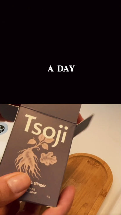 A short video about integrating Tsoji handmade all natural soap in men and women's daily self care routine to reconnect, reset and revive