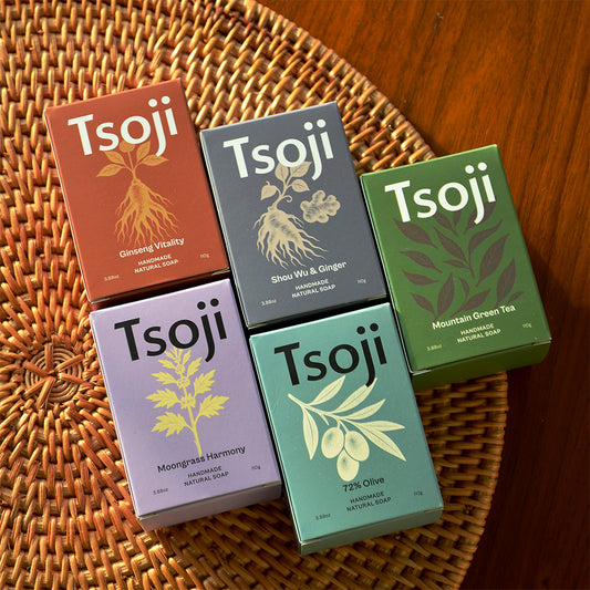 Mountain Lake Ritual Set | Get 5 Handcrafted, Natural Soaps by Tsoji